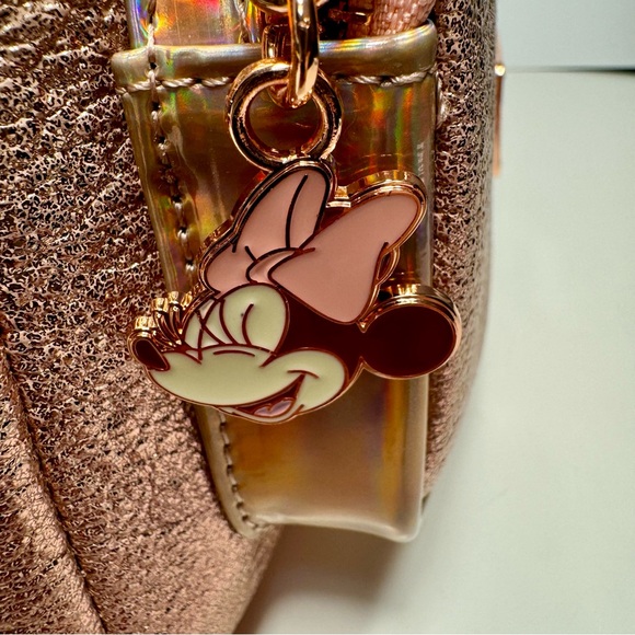 NWT. Loungefly Disney Minnie Mouse backpack. Metallic pink iridescent color - Picture 13 of 16